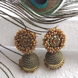 Brand New jumka cluster earrings indian Pakistani ethnic wear unique gift ideas.
